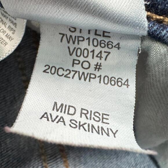 Lucky Brand Women’s Size 6 / 28 Blue Ava Mid Rise Stretch Denim Skinny Jeans - Picture 12 of 12